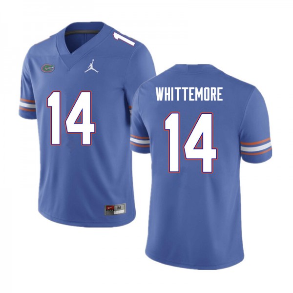 Men #14 Trent Whittemore Florida Gators College Football Jerseys Blue